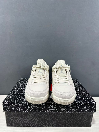 Front view showing the lace-up closure, layered toe panels, and tongue branding.