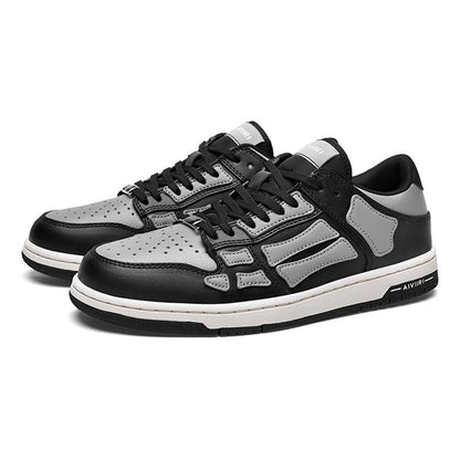 AIVIIRI Black and Gray Low-Top Sneakers