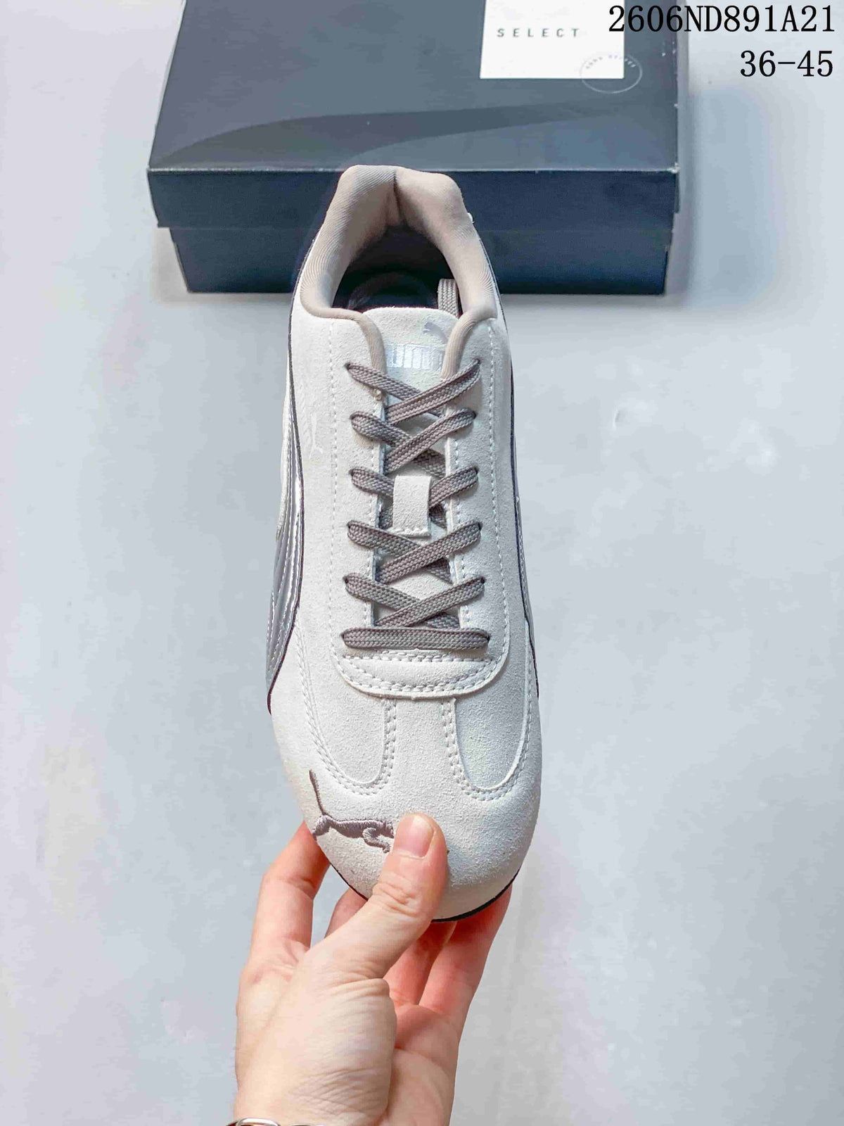 Puma Speedcat OG Casual Sneakers in Light Gray and Silver
