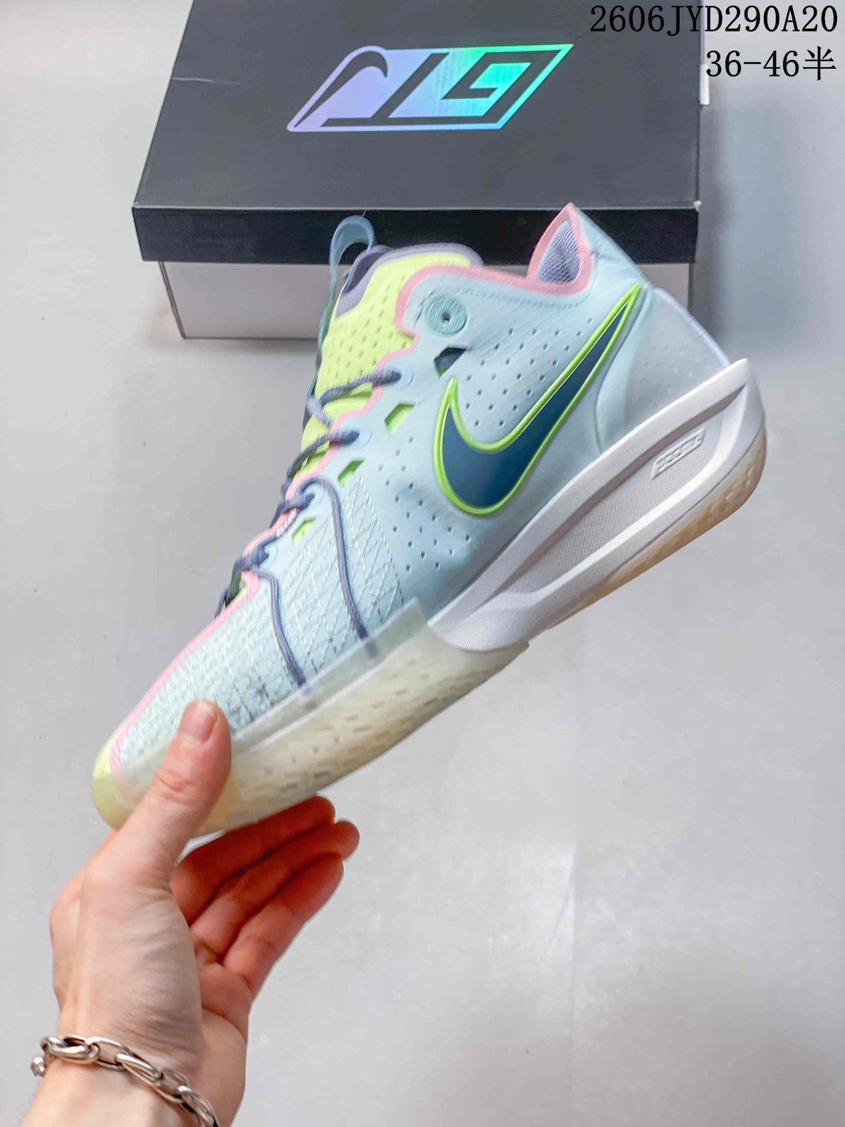 Nike Air Zoom GT Cut Basketball Shoes in Blue and Volt