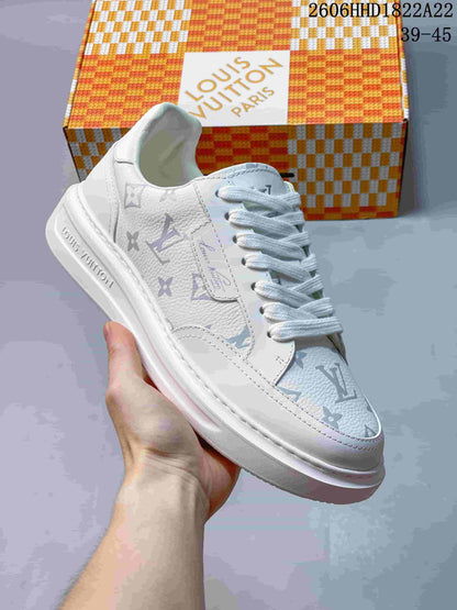 Louis Vuitton Beverly Hills White Monogram Low-Top Sneakers