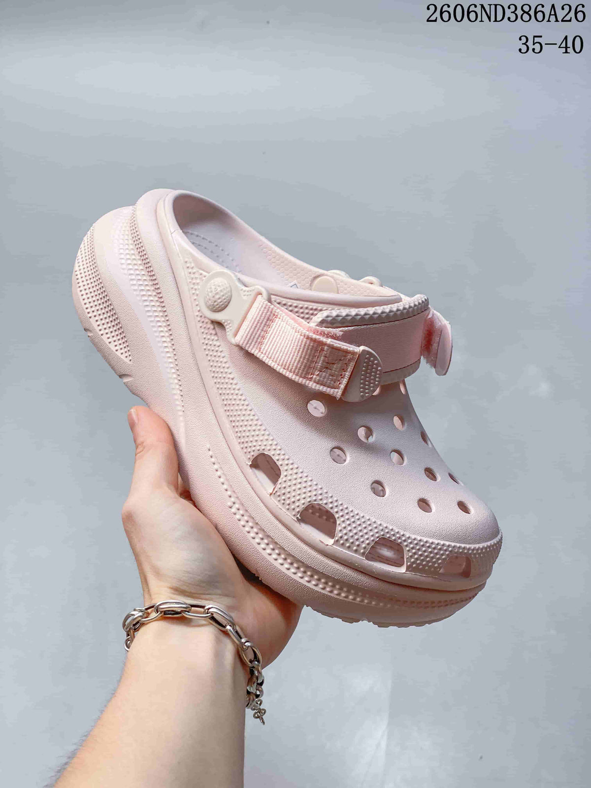 Crocs Puffed Clog Sandals with Adjustable Heel Strap