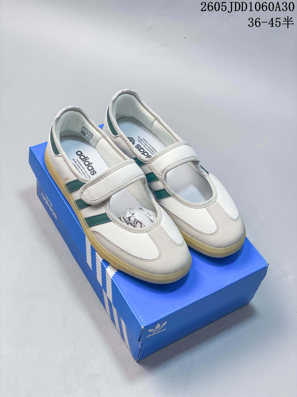 Adidas Samba Jane Mary Jane Sneakers White Green