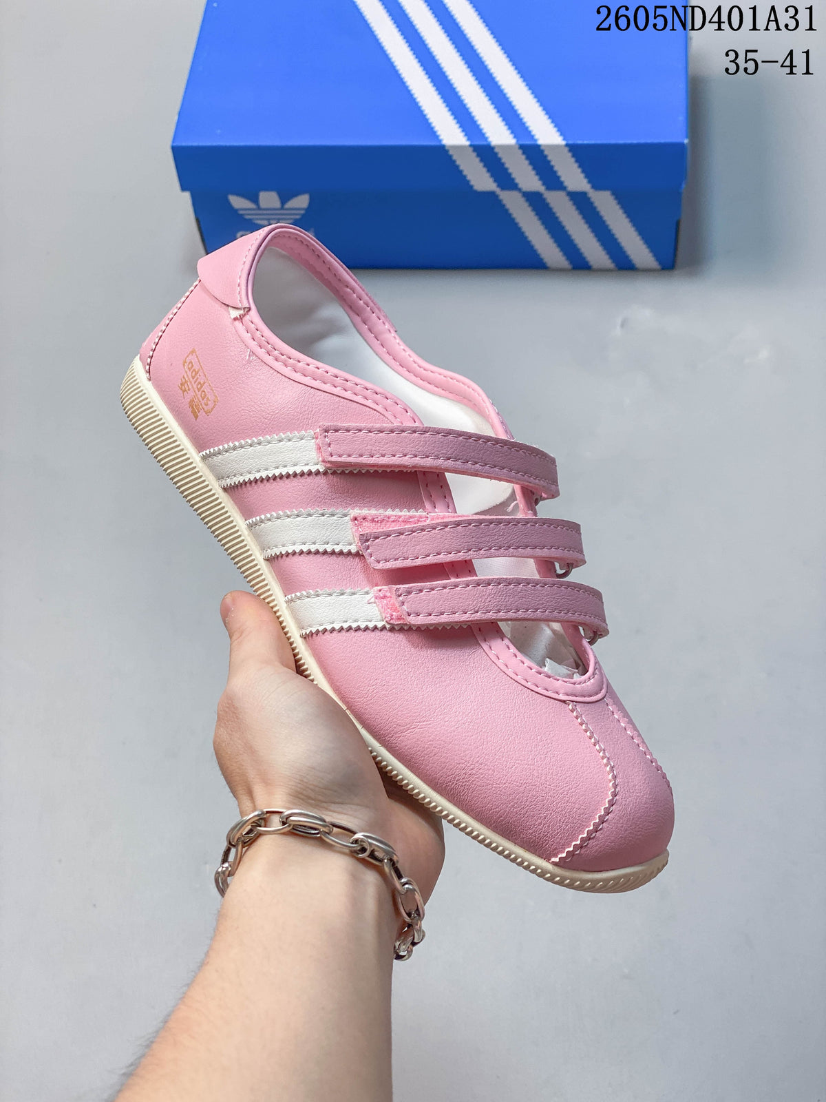 adidas Samba Vegan OG Low-Top Sneakers with Hook-and-Loop Straps