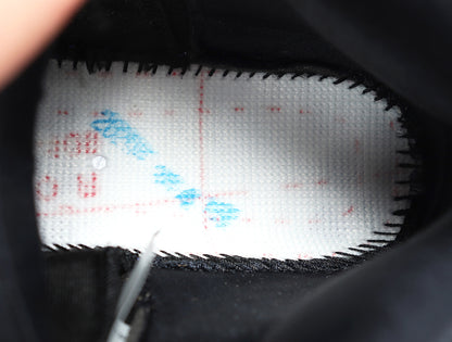Close-up of the sneaker interior and insole.