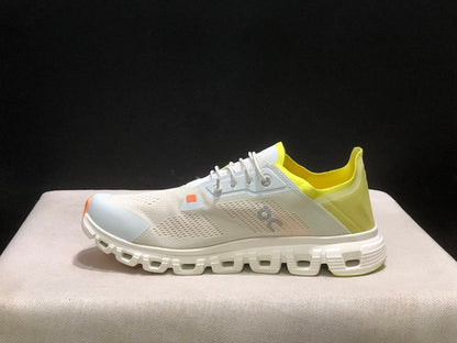 On Cloud 6 Coast Sneakers in Ivory, Yellow and Orange