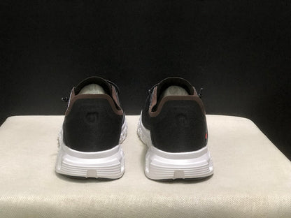 On Cloud 6 Coast Sneakers in Black and Brown
