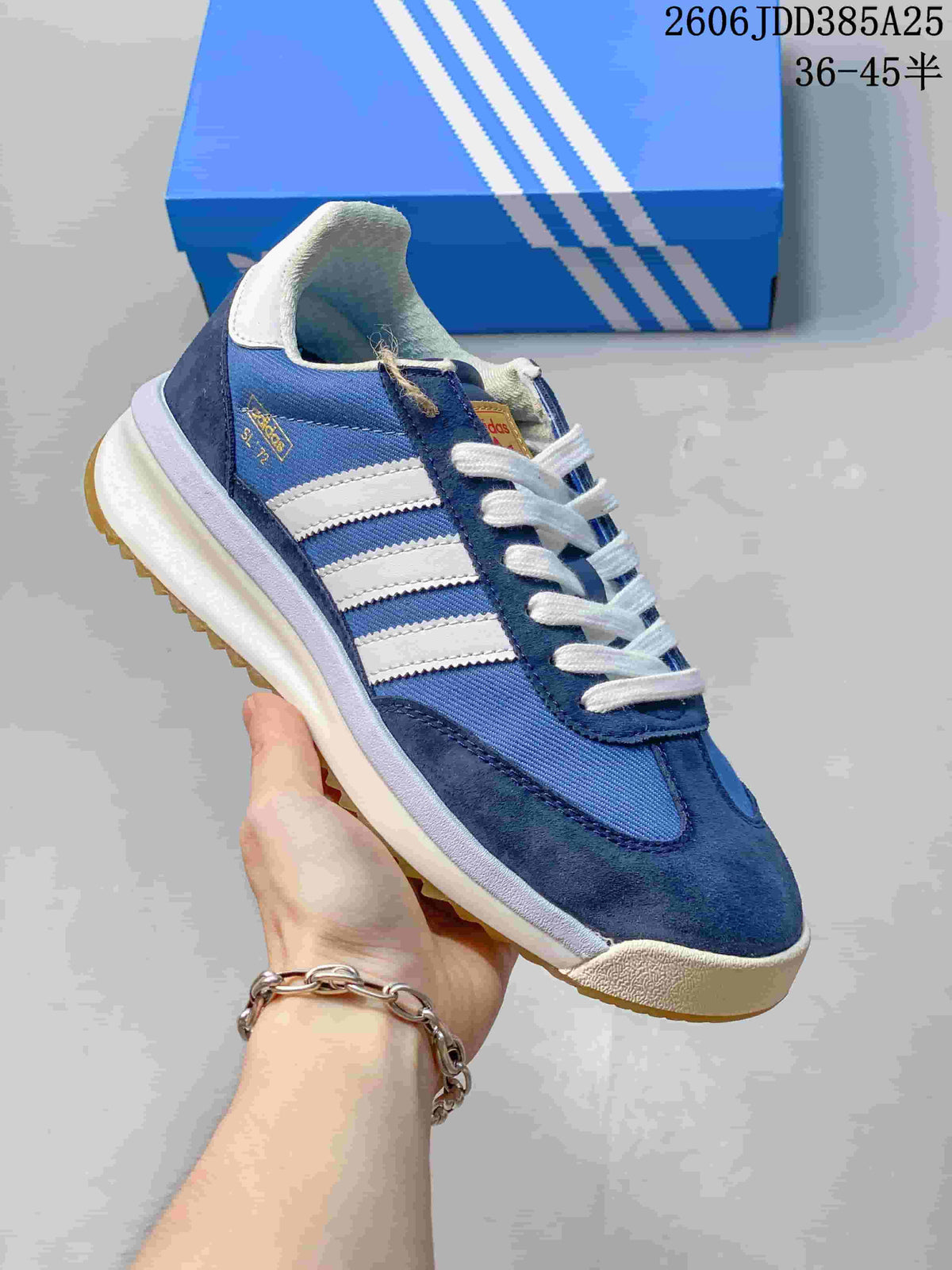 adidas SL 72 Blue and White Retro Sneakers