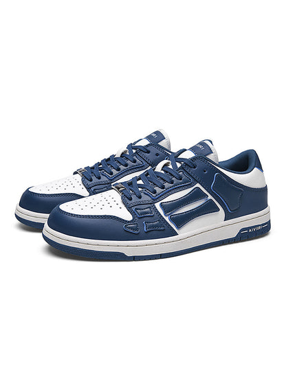 AIVIIRI Navy and White Low-Top Sneakers