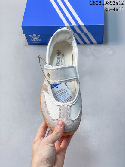 Adidas Samba Jane Mary Jane Sneakers White Beige