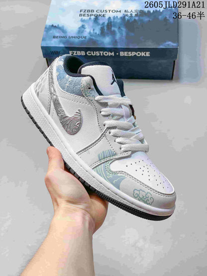 Jordan Air Jordan 1 Low Custom Graphic Sneakers