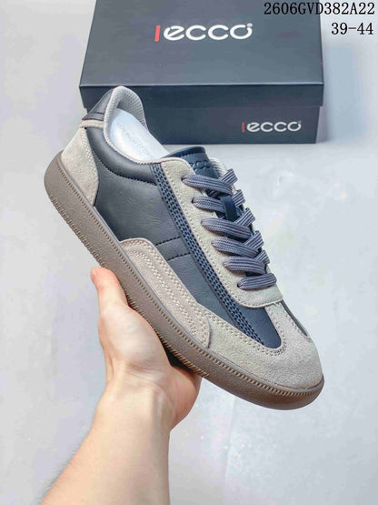 ECCO Men's Casual Lace-Up Sneakers, Gray and Navy, 2606GVD382A22