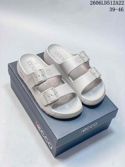 ECCO Two-Strap Sandals in Light Gray 06LD512A22