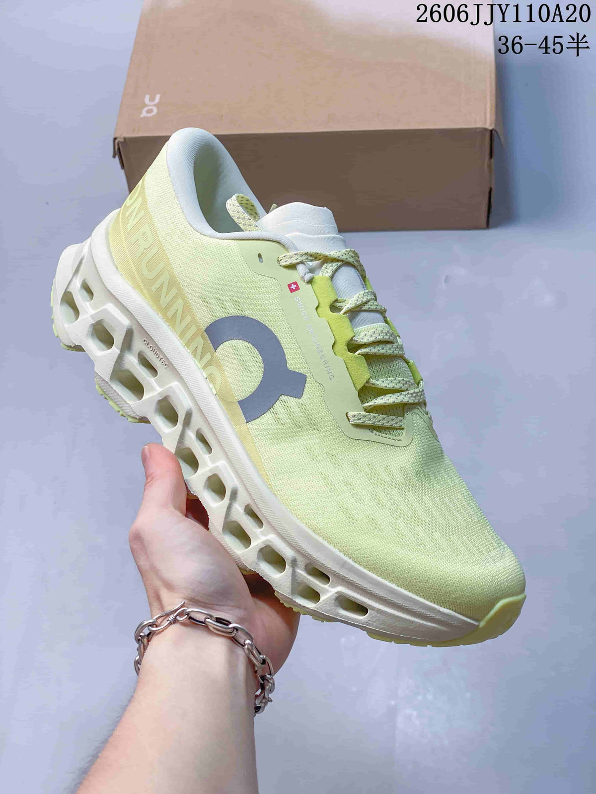On Cloudmonster 3 Running Shoes – Pale Yellow