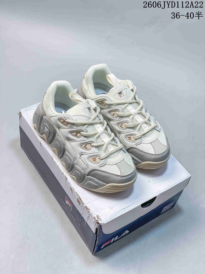 FILA Mars Chunky Sneakers, White and Grey, 612520ASUOI