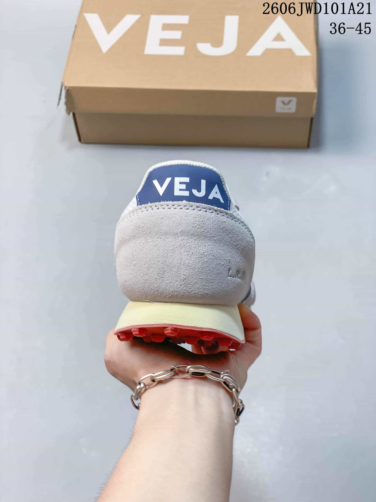 Veja Esplar Low-Top Sneakers in White and Blue