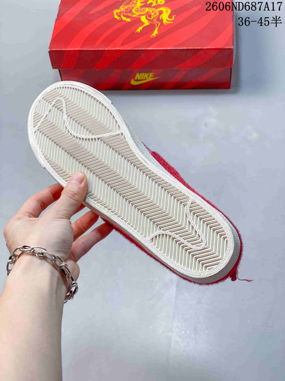 Nike Court Royale AC Red Patterned Low-Top Sneakers