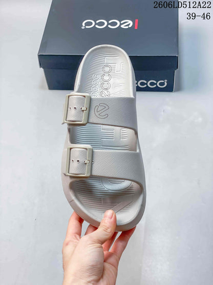 ECCO Two-Strap Sandals in Light Gray 06LD512A22