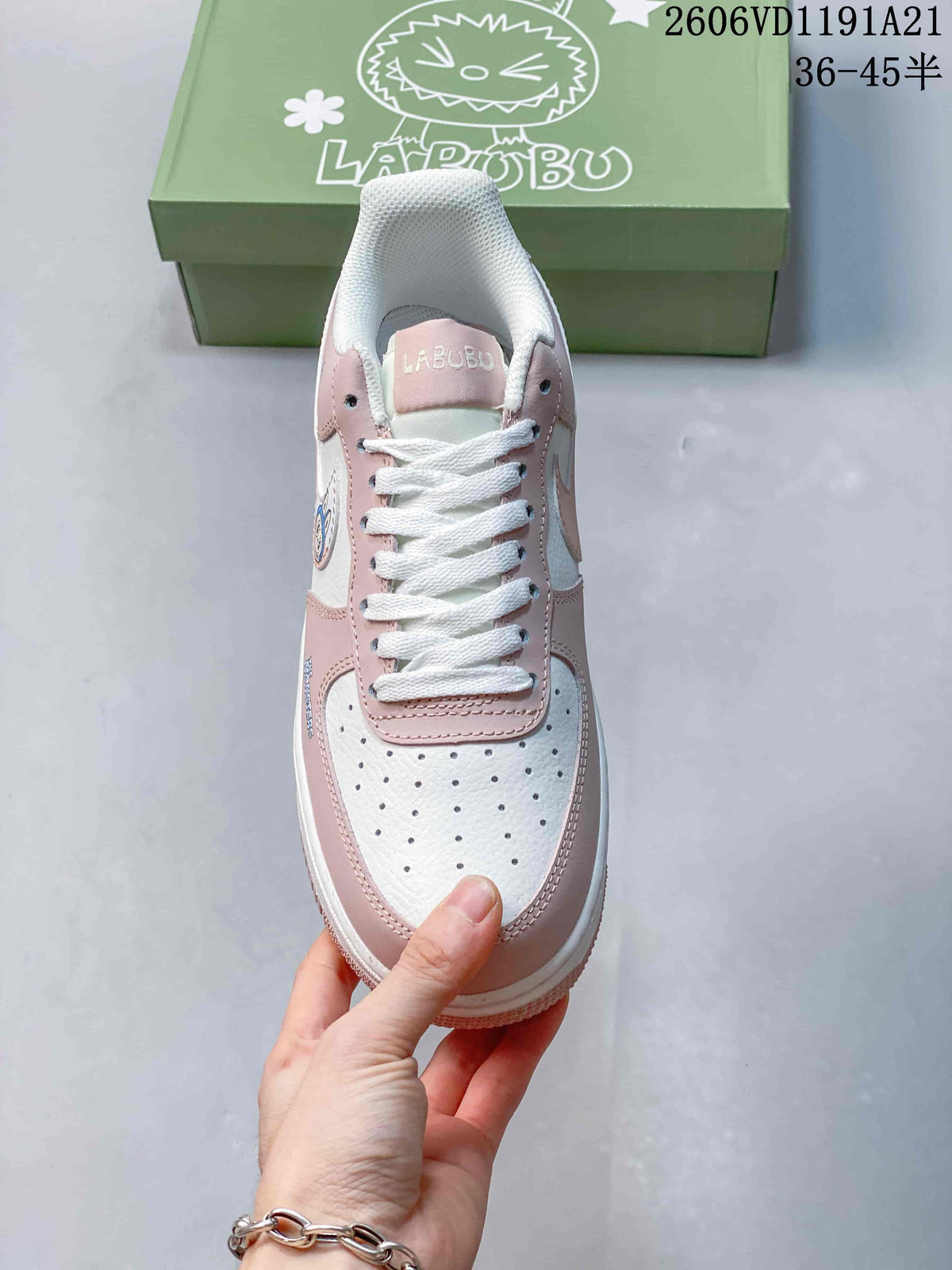 Nike Air Force 1 Low '07 x Labubu Pink White Sneakers