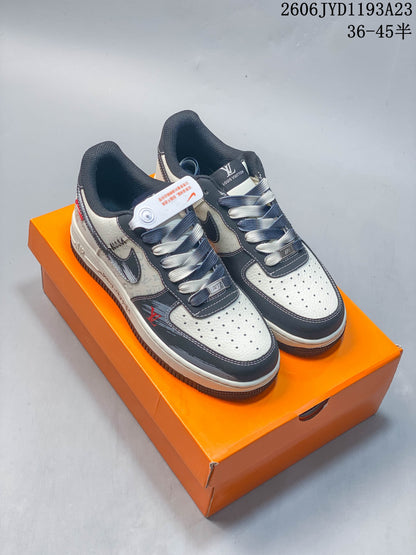 Nike Air Force 1 Low Louis Vuitton-Style Custom Sneakers