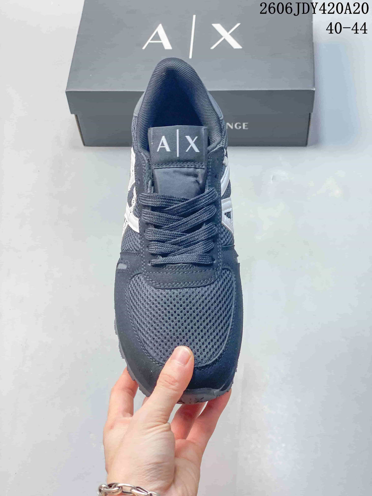 Armani Exchange TREND Navy Mesh Sneakers 06JDY420A20
