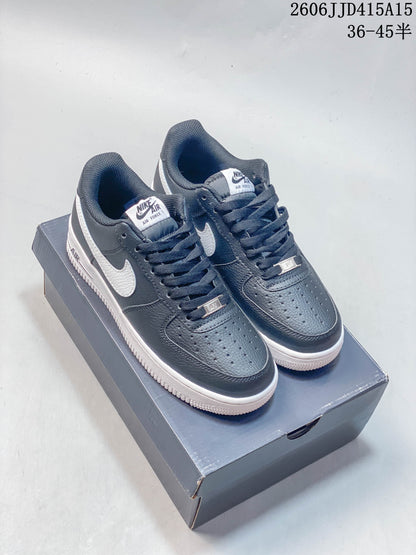 Nike Air Force 1 ’07 Low Sneakers, Gray and White