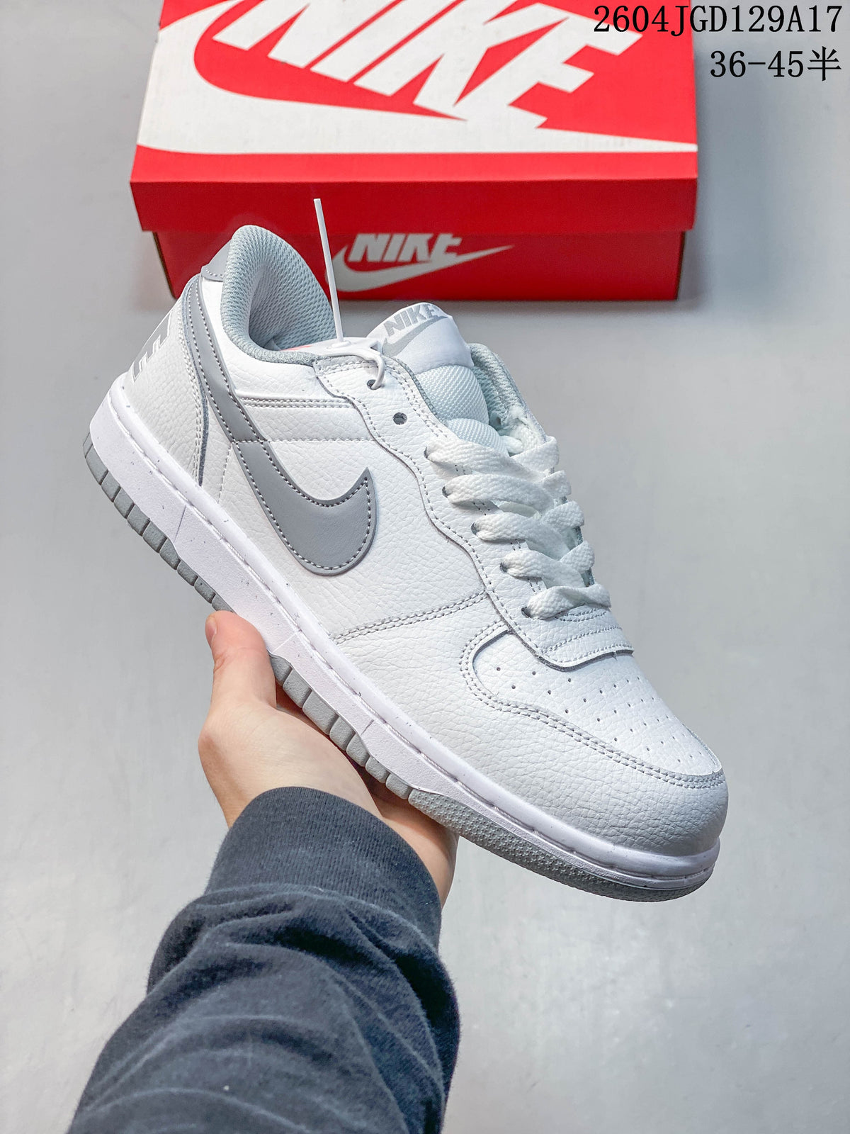 Nike Big Low Men's Low-Top Sneakers, White and Grey