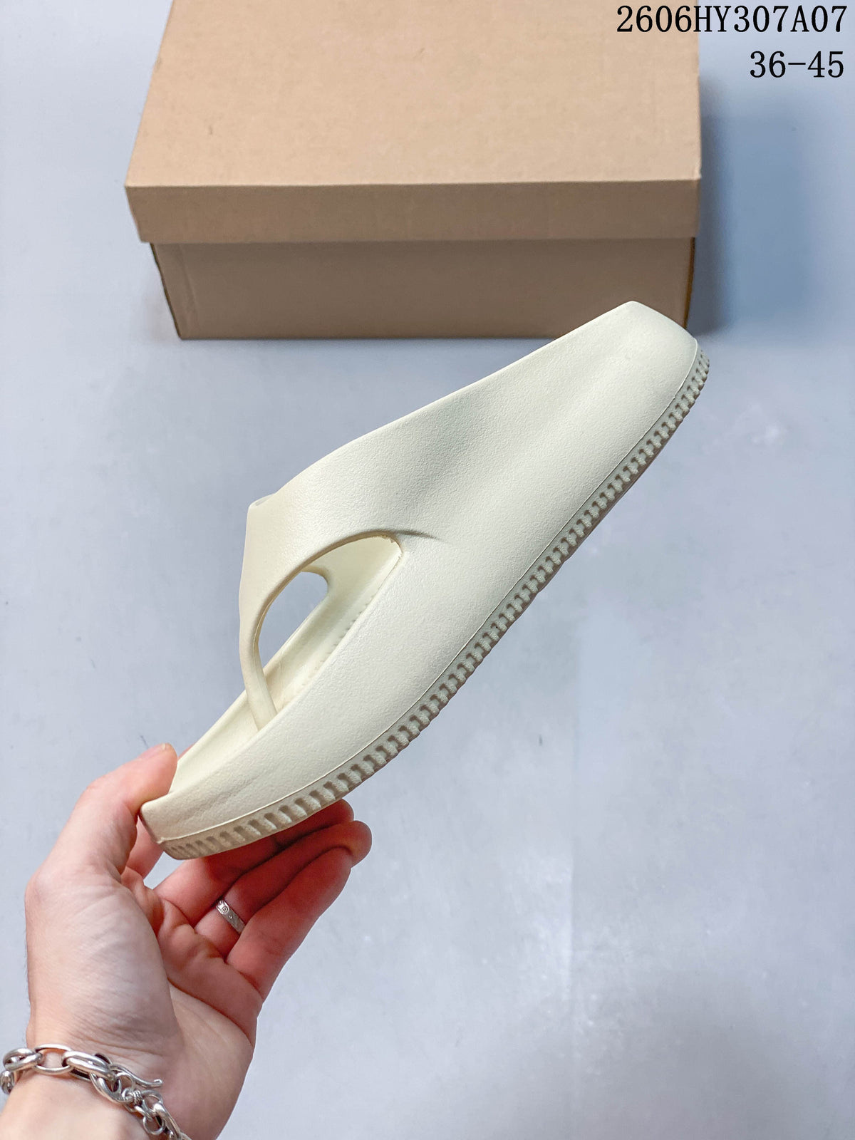 Nike Calm Slide Thong Sandals in Cream