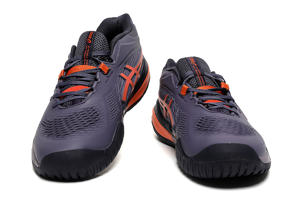 ASICS Gel-Resolution Tennis Shoes Violet and Orange