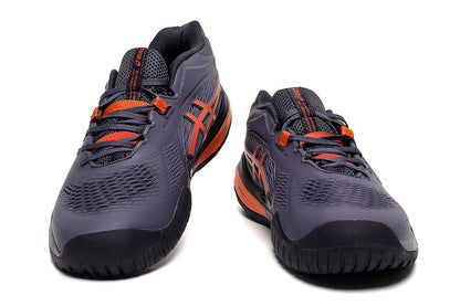 ASICS Gel-Resolution Tennis Shoes Violet and Orange