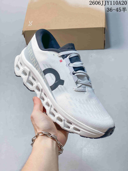 On Cloudmonster 3 White Running Shoes