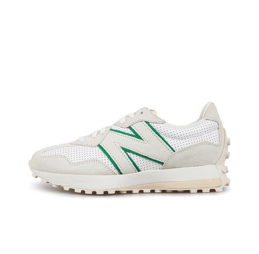 New Balance MS327CBA Sneakers, White and Green