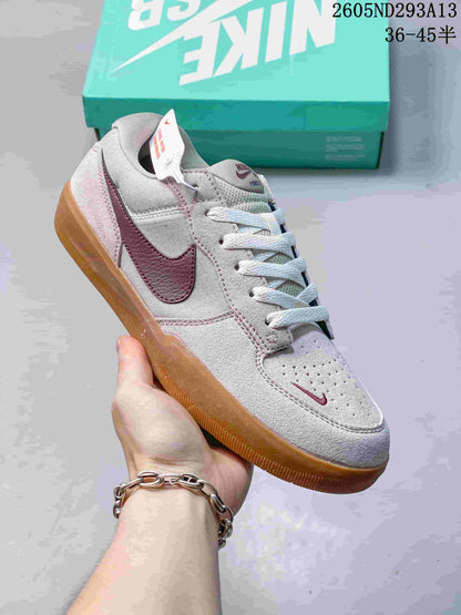 Nike SB Force 58 Low-Top Skate Shoes in Pink and Gum