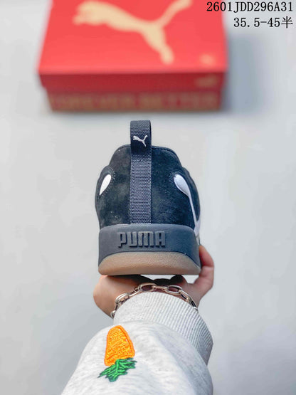 PUMA 180 Black and White Platform Sneakers