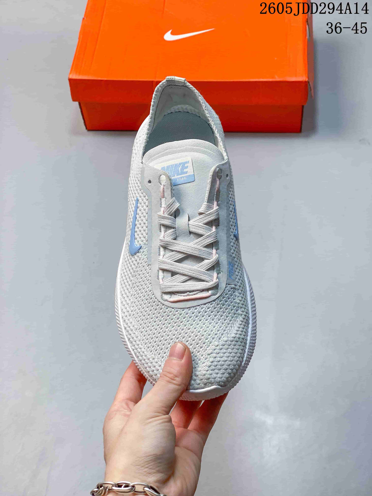 Nike Free 2025 Low-Top Running Shoes, Light Gray and Blue