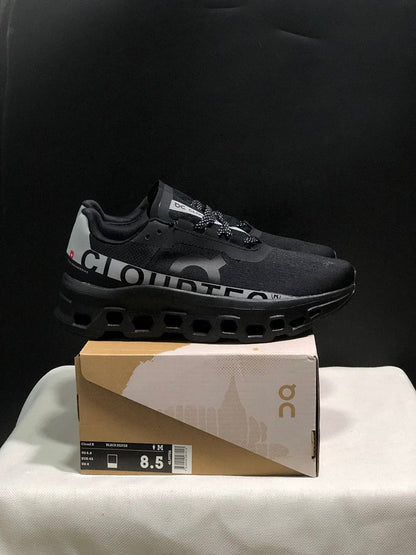 On Cloud X Sneakers in Black and Silver