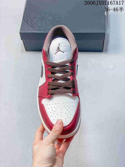 Jordan Air Jordan 1 Low Red White Sneakers IX5004-121