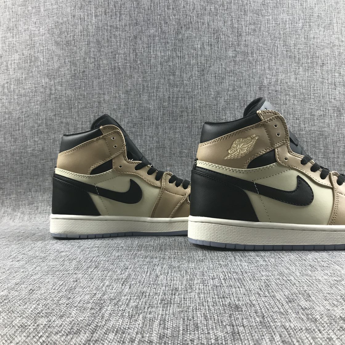Rear three-quarter view of the pair showing black heel panels and beige collars.