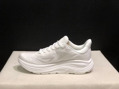HOKA Clifton 10 White Running Shoes