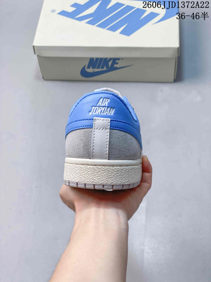 Jordan Air Jordan Skyline Low-Top Sneakers in White, Blue and Gray