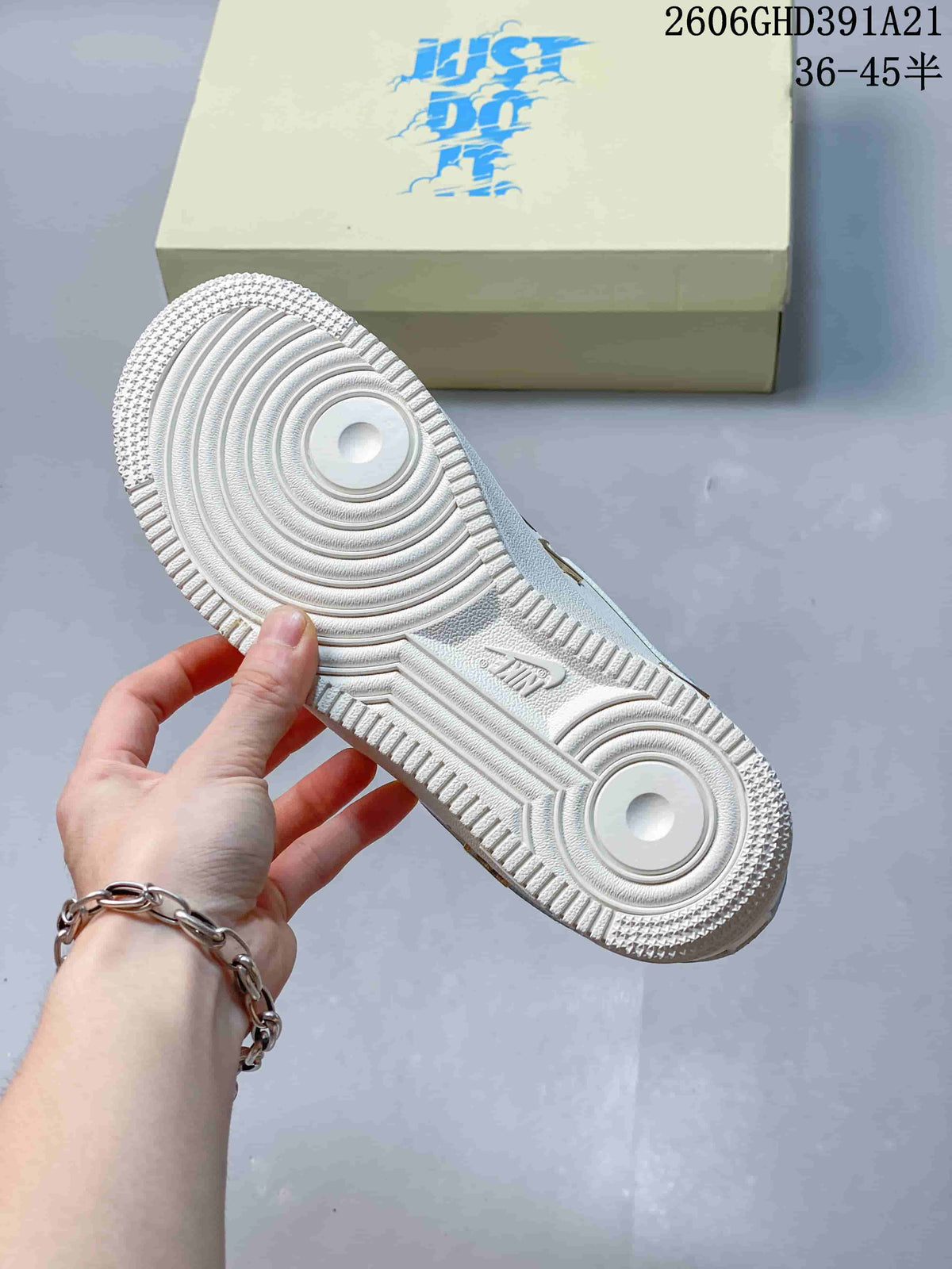 Nike Air Force 1 Low White and Blue Sneakers