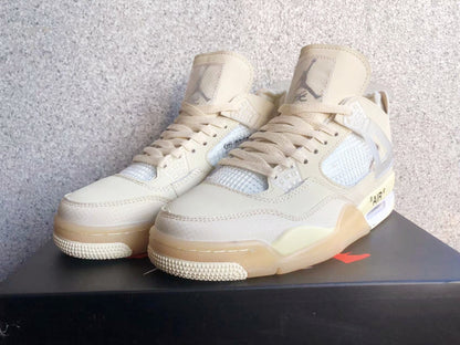 Jordan 4 Off-White Sail Sneakers