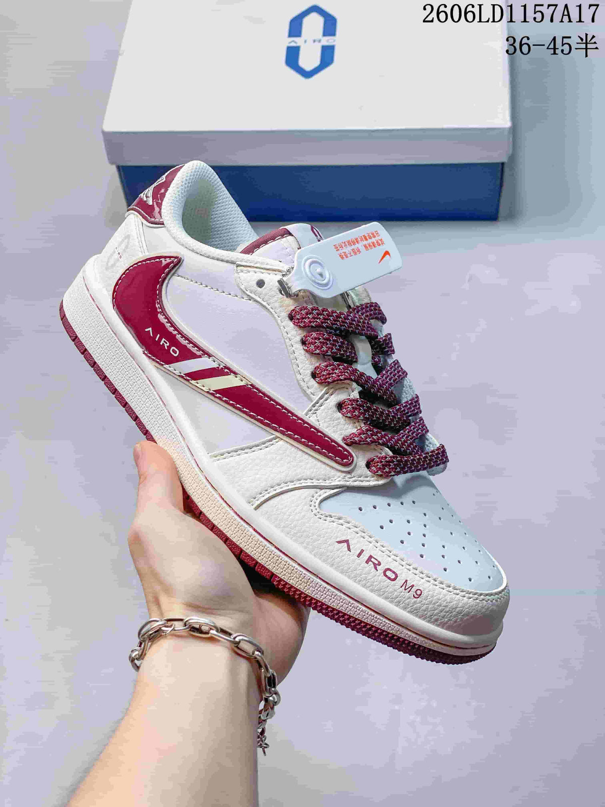 Jordan Air Jordan 1 Low White Multicolor Graphic Sneakers