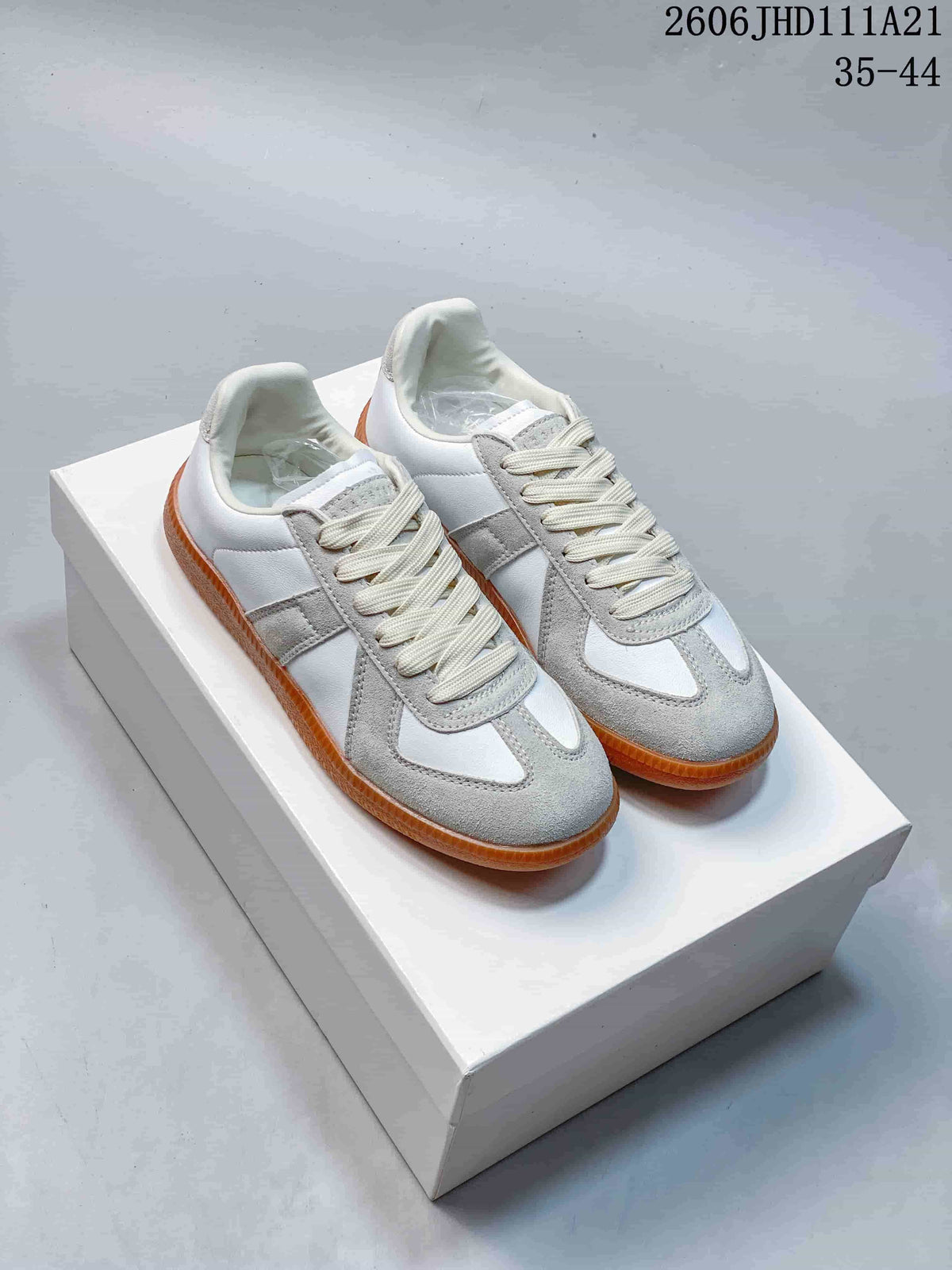 Maison Margiela Replica Low-Top Sneakers in White and Grey