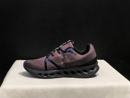 On Cloudsurfer Running Shoes in Charcoal and Blue