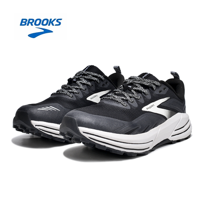 Brooks Cascadia 16 Trail Running Shoes in Black and White