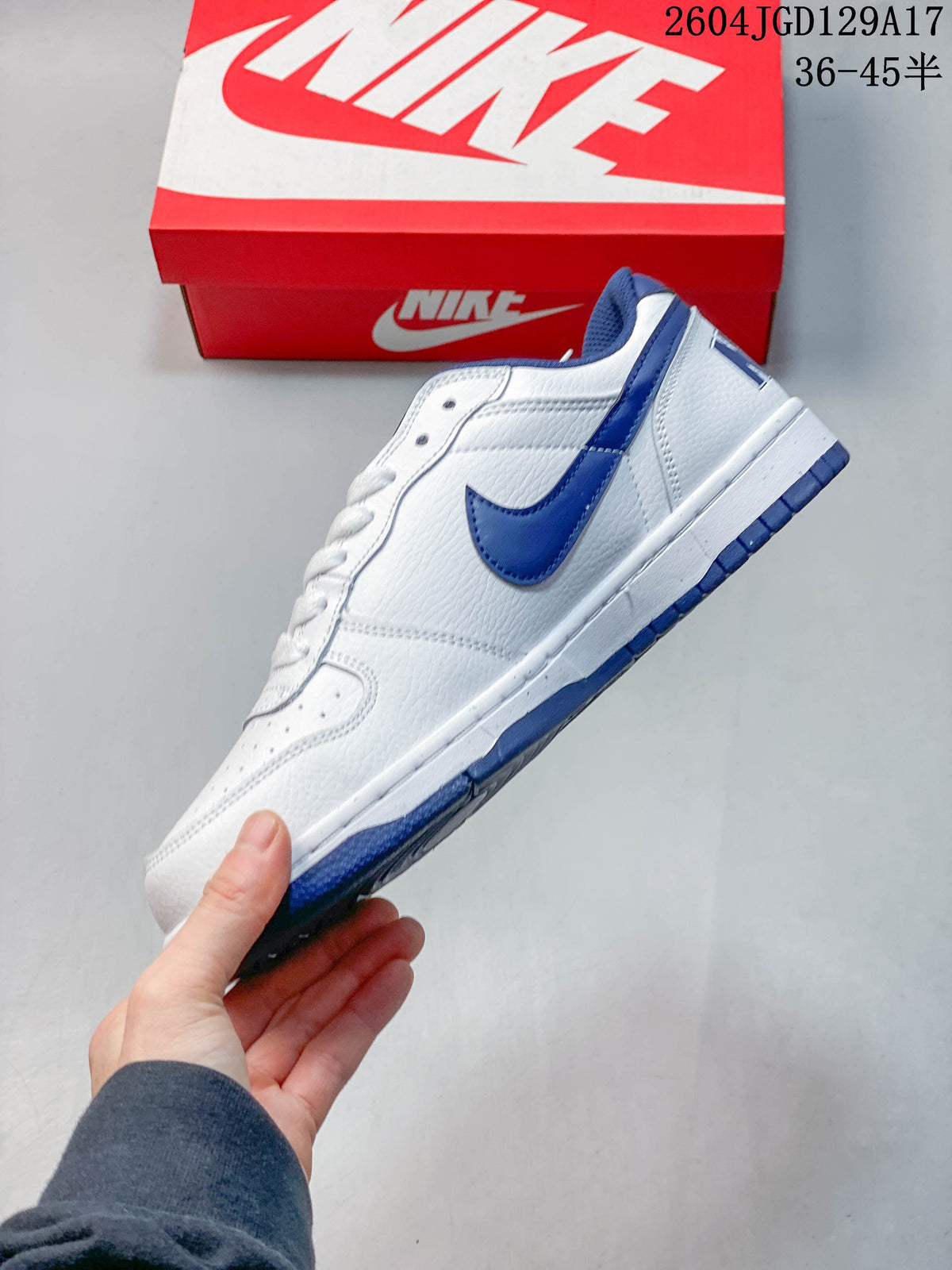 Nike Big Low Men's Low-Top Sneakers White Blue 355152-04