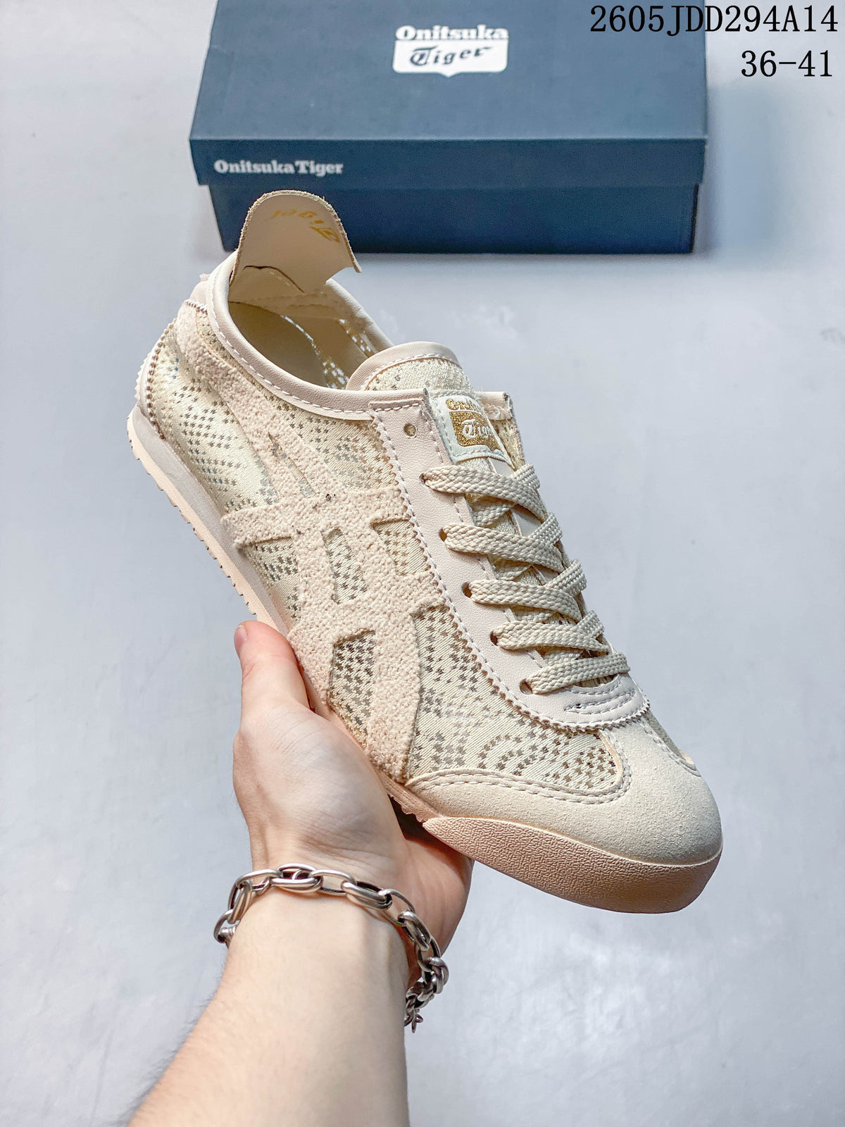 Onitsuka Tiger Mexico 66 Low-Top Sneakers in Cream
