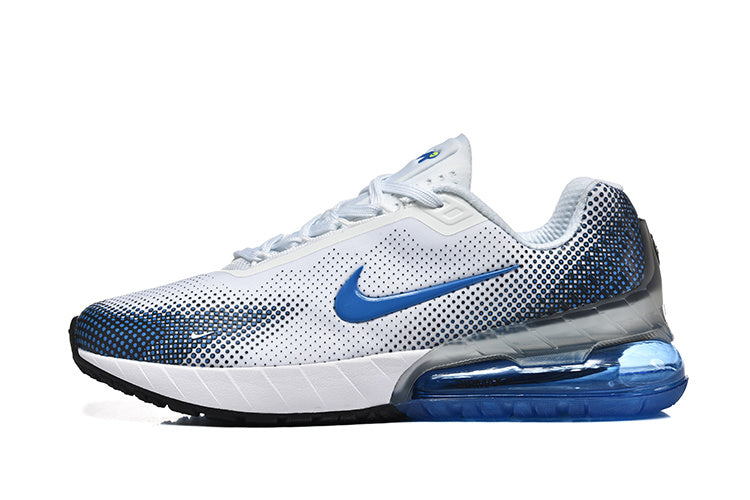 Nike Air Max 270 White and Blue Sneakers