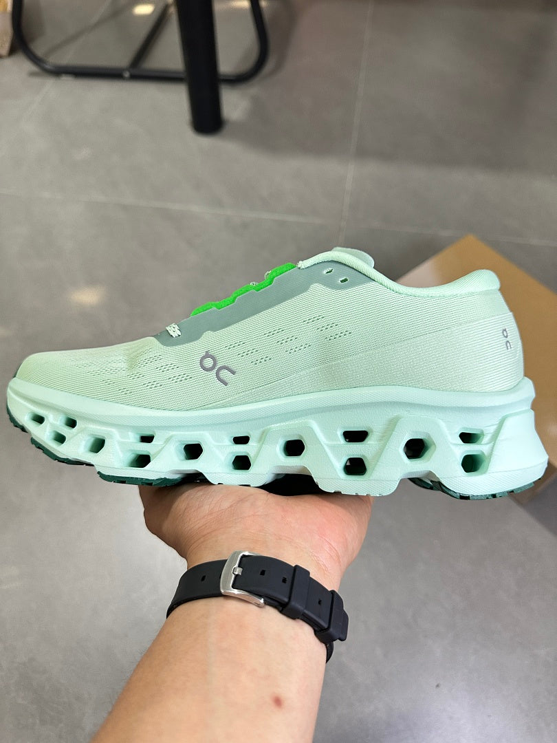 On Cloudmonster 2 Mint Green Running Shoes